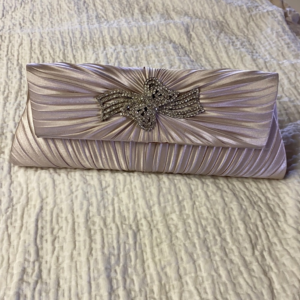 Satin clutch